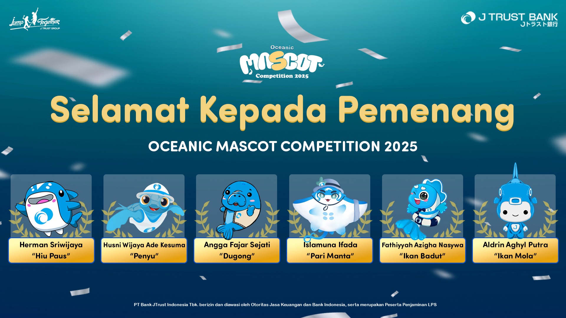 Oceanic Mascot Competition 2025 Winners Announced